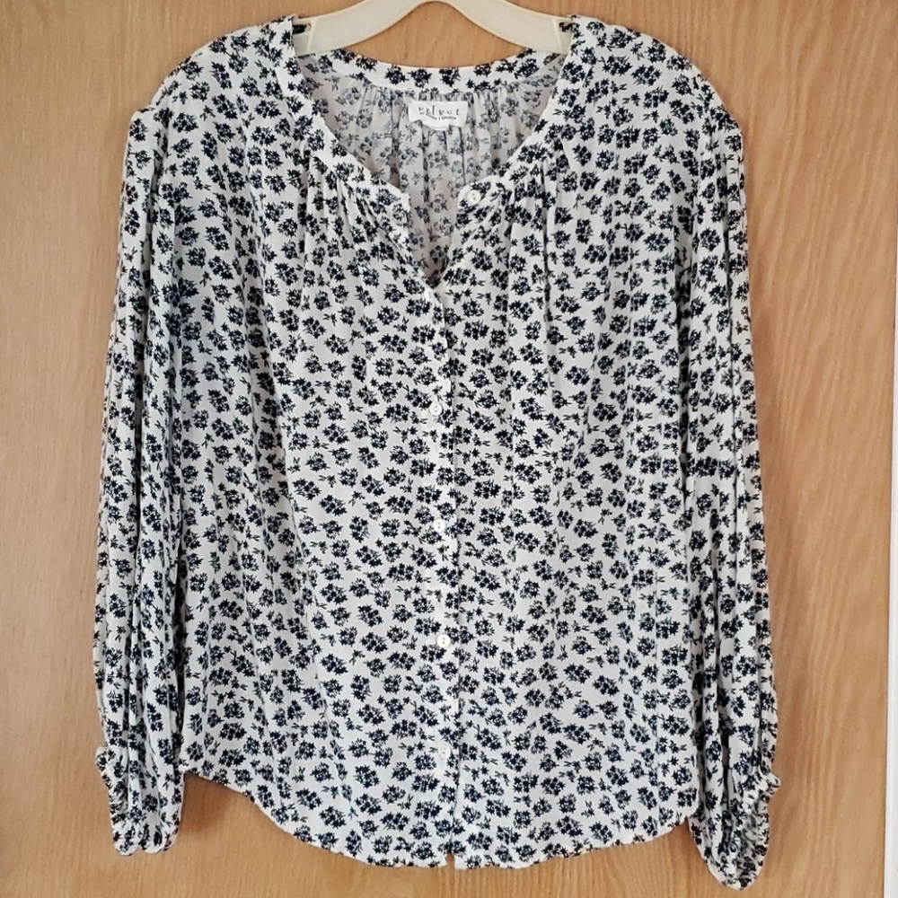 Velvet Smocked Blouse